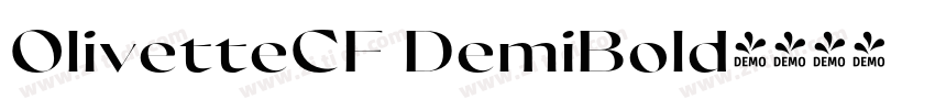 OlivetteCF DemiBold字体转换